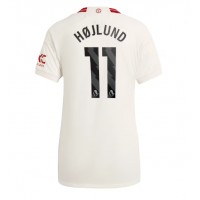 Camiseta Manchester United Rasmus Hojlund #11 Tercera Equipación Replica 2023-24 para mujer mangas cortas